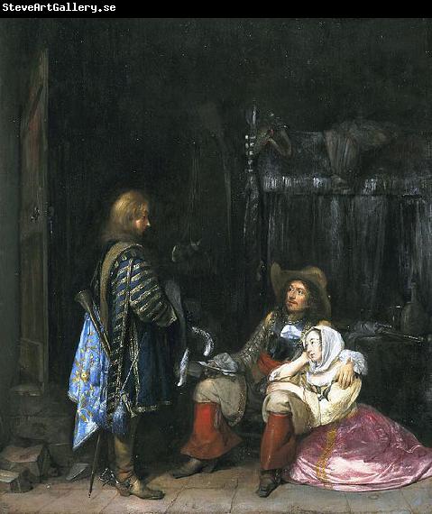 Gerard ter Borch the Younger The messenger, known as The unwelcome news